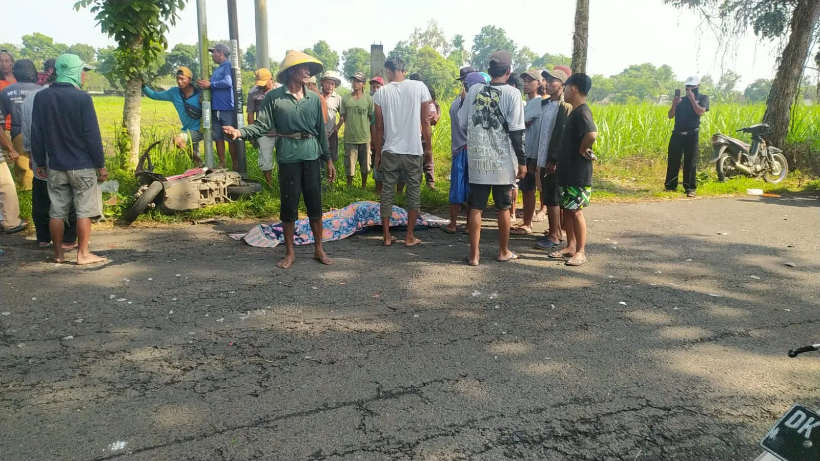 Tabrakan Truk Vs Motor di Desa Krai Lumajang, Pemotor Meninggal Dunia