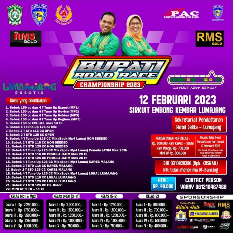 Bupati Lumajang Road Race 2023 Ajang Pemanasan Pembalap Nasional