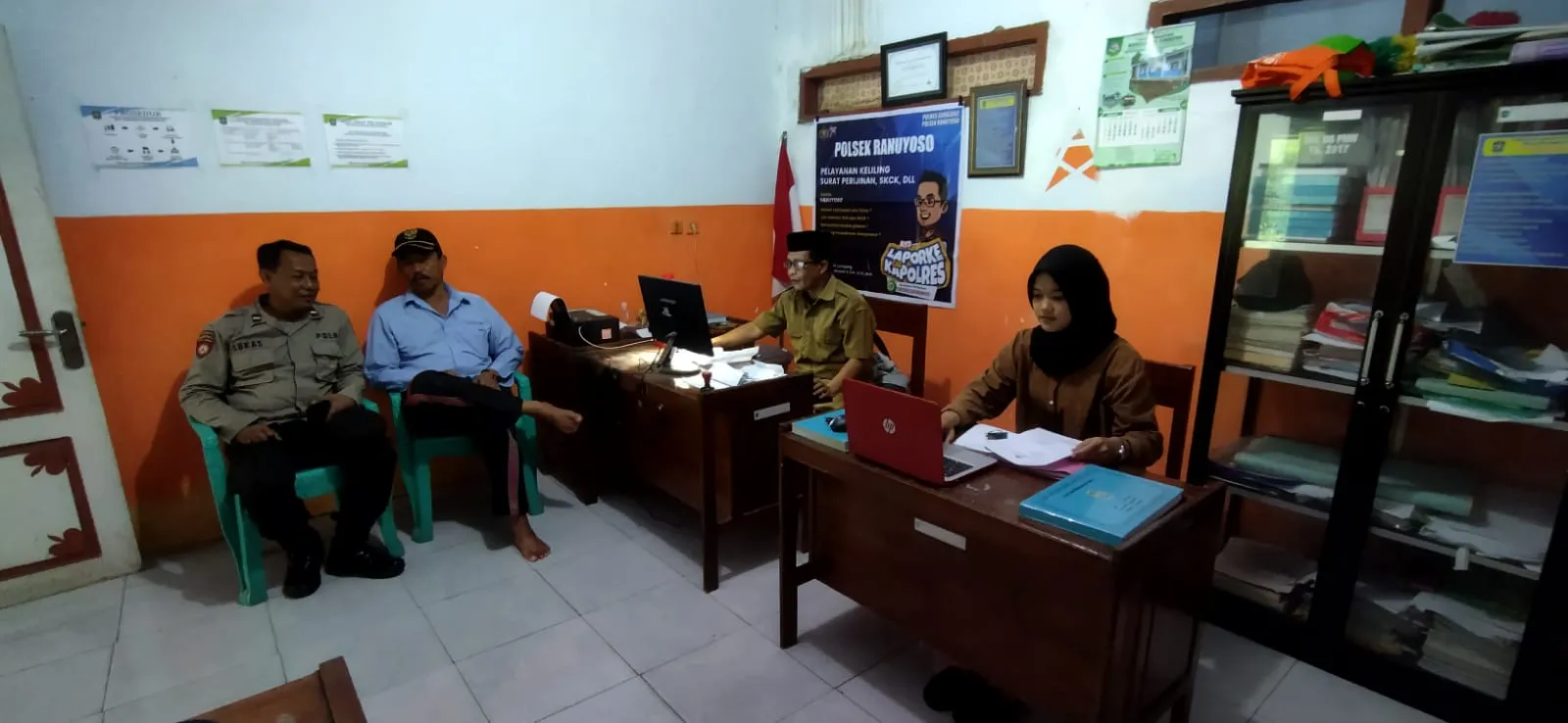 Permudah Layani Masyarakat Lumajang, Polsek Ranuyoso Gelar SKCK Keliling