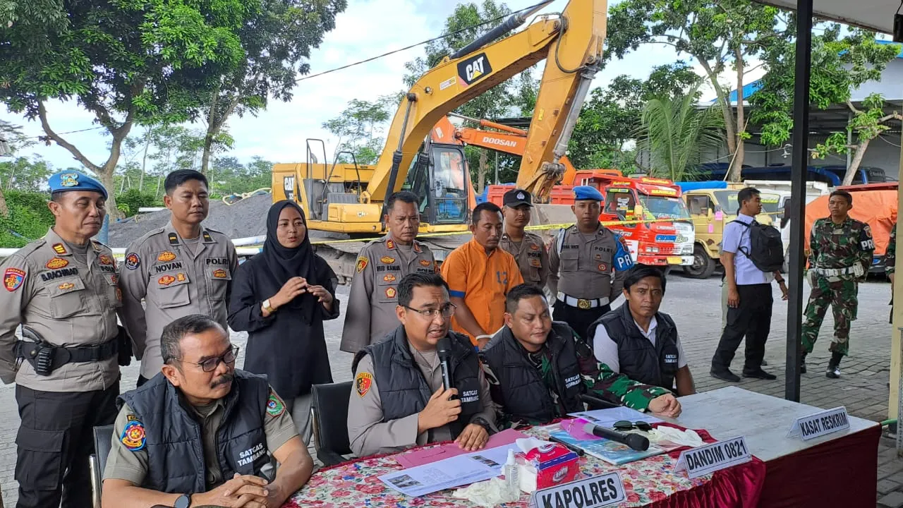 Pelaku Tambang Pasir Ilegal di Kebonsari Lumajang Diringkus Polisi
