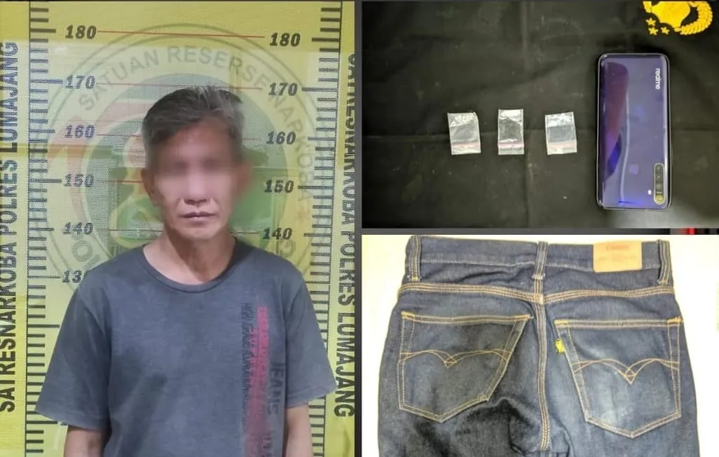 Pengedar Sabu Diringkus di Depan Warung Kopi Denok Lumajang