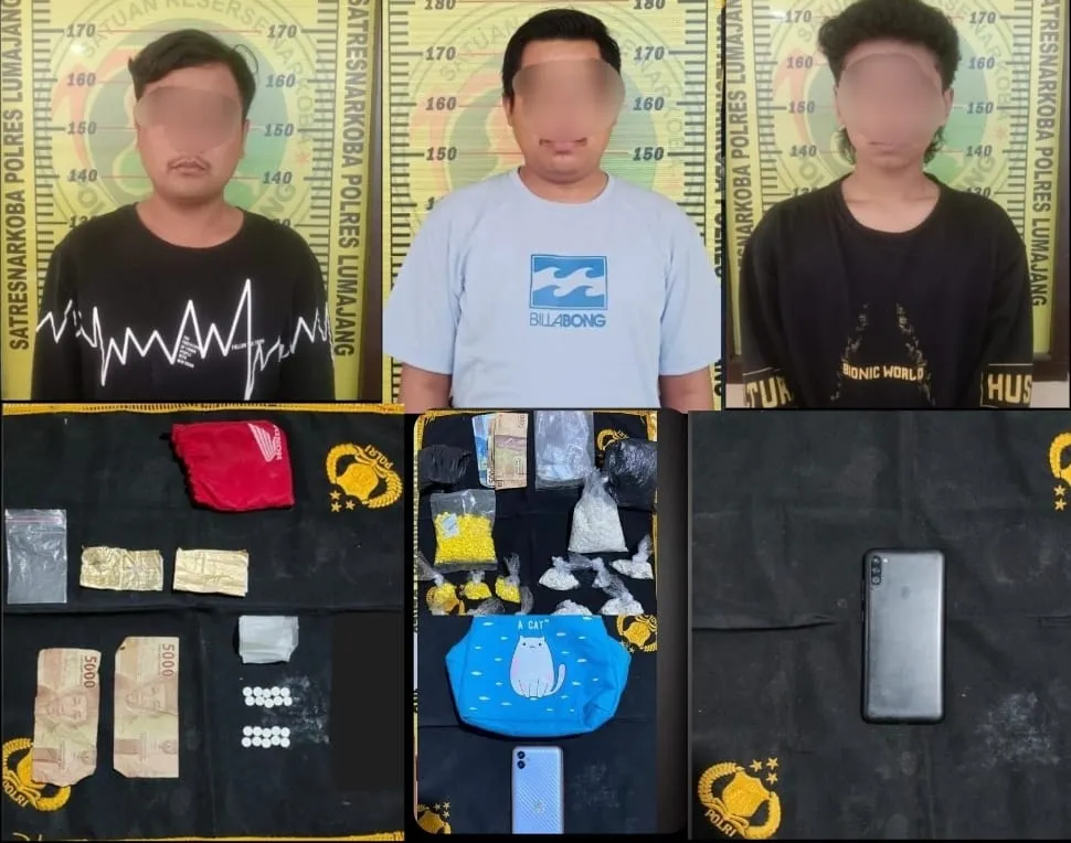 Tiga Pengedar Pil Setan di Lumajang Ditangkap di Lokasi Berbeda