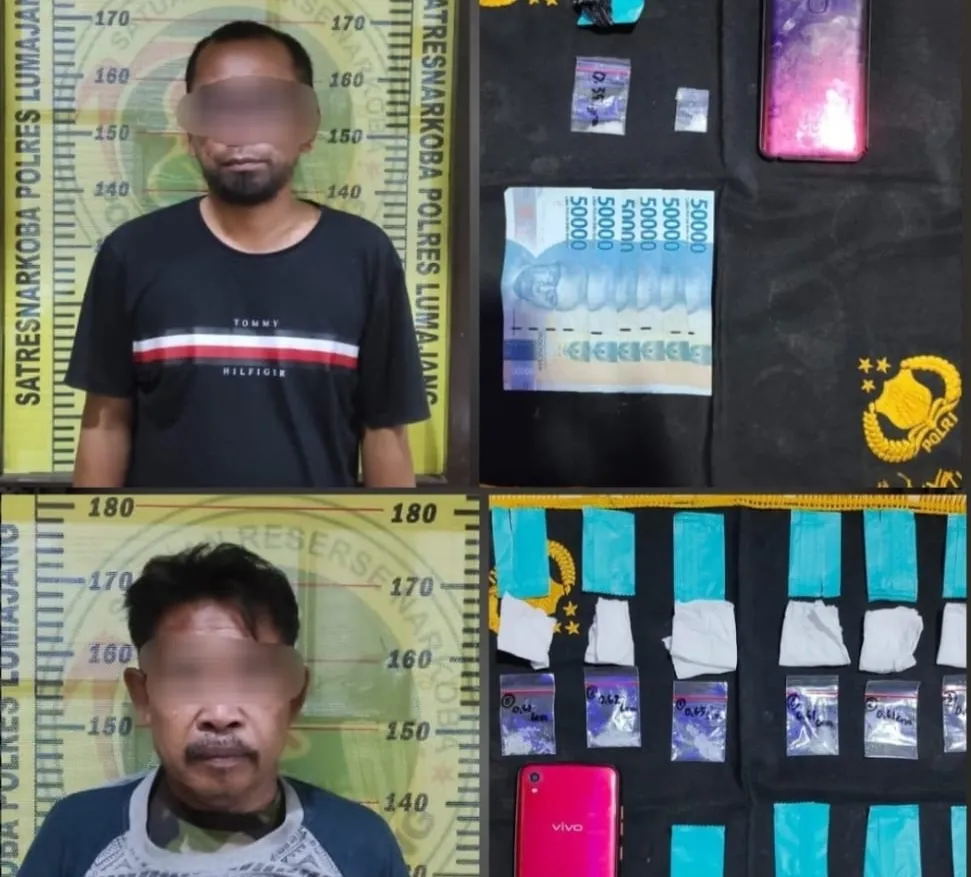Edarkan Sabu, Kakek Serta Temannya Asal Lumajang Ditangkap Polisi