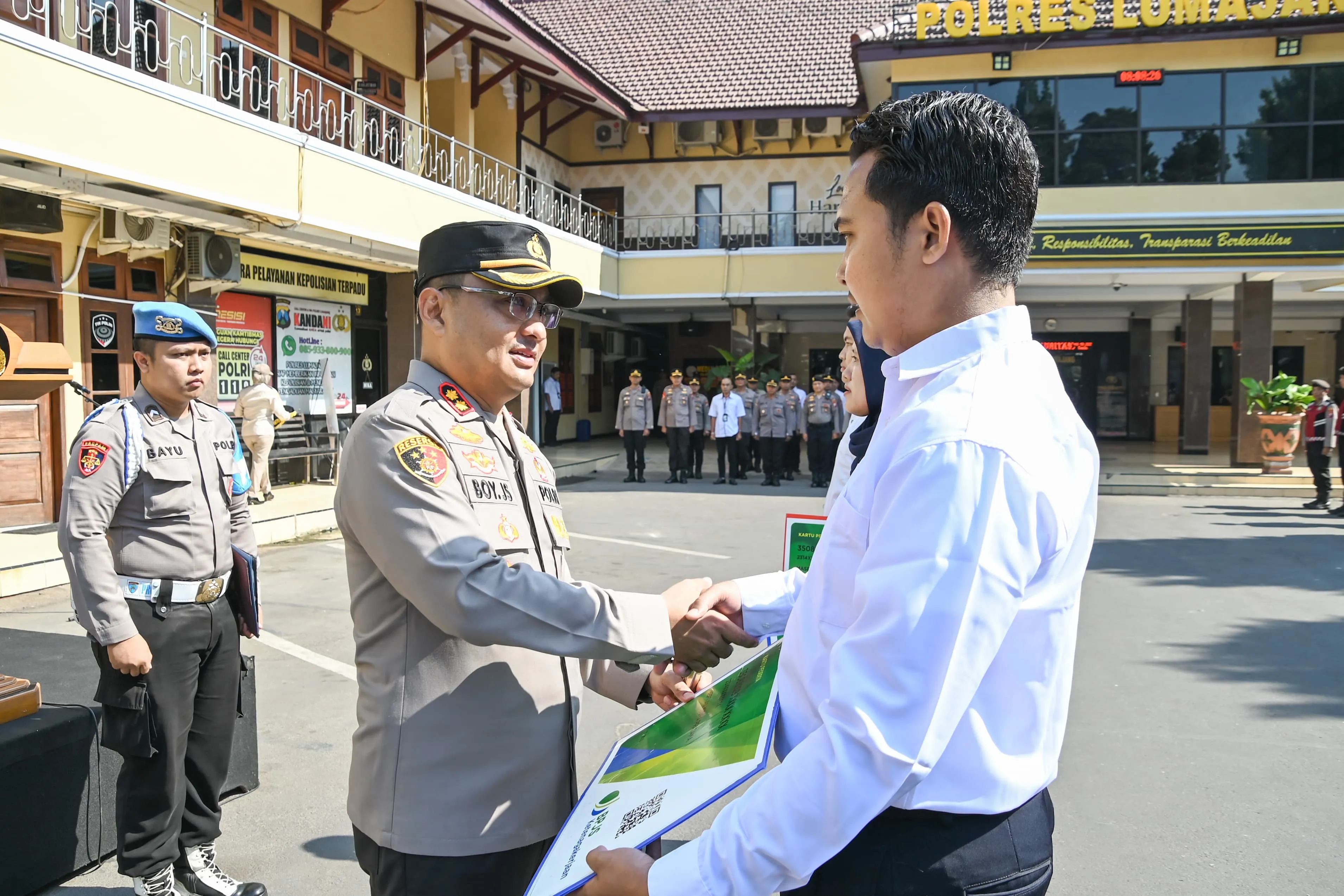 PHL Polres Lumajang Dapat BPJS Ketenagakerjaan Gratis
