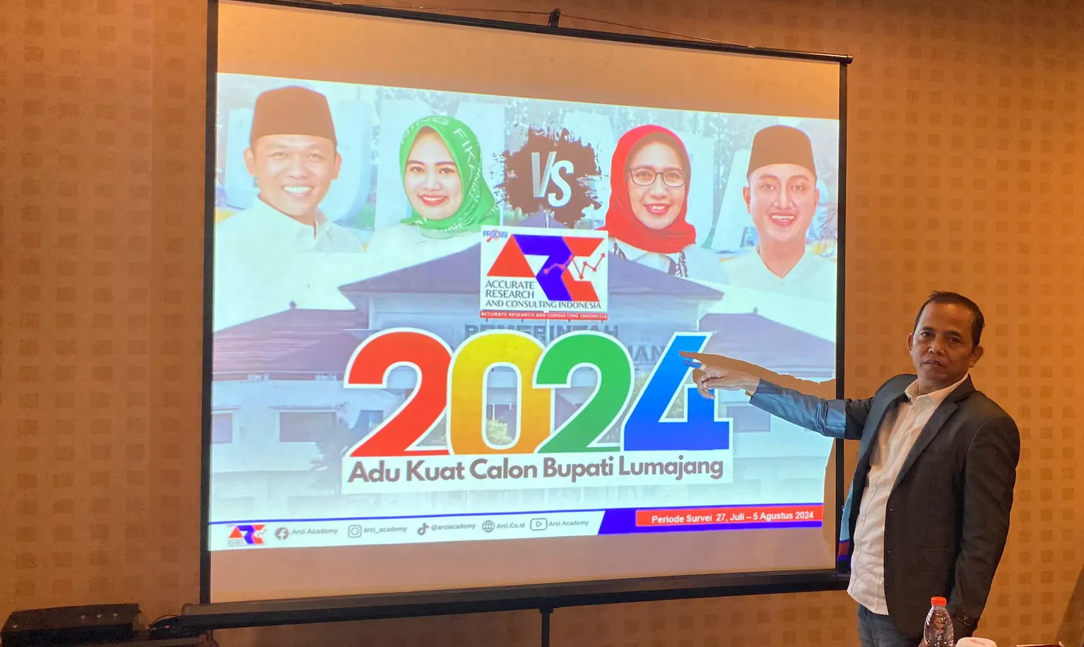Survei Pilkada Lumajang, ARCI Masuk 83 Lembaga Terpercaya di Indonesia