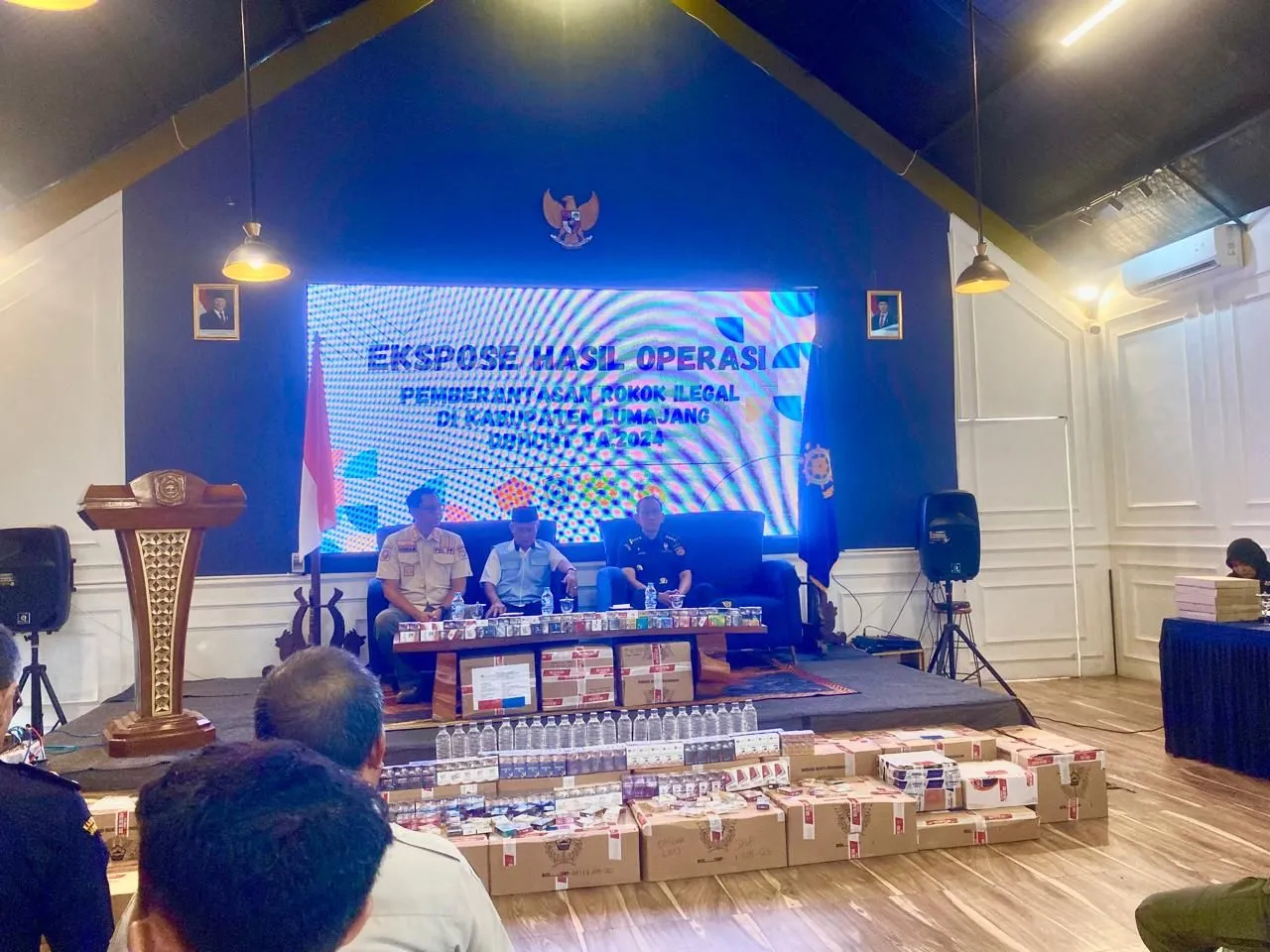 Satpol PP Lumajang Tindak Ribuan Rokok Ilegal Dalam Tahun 2024