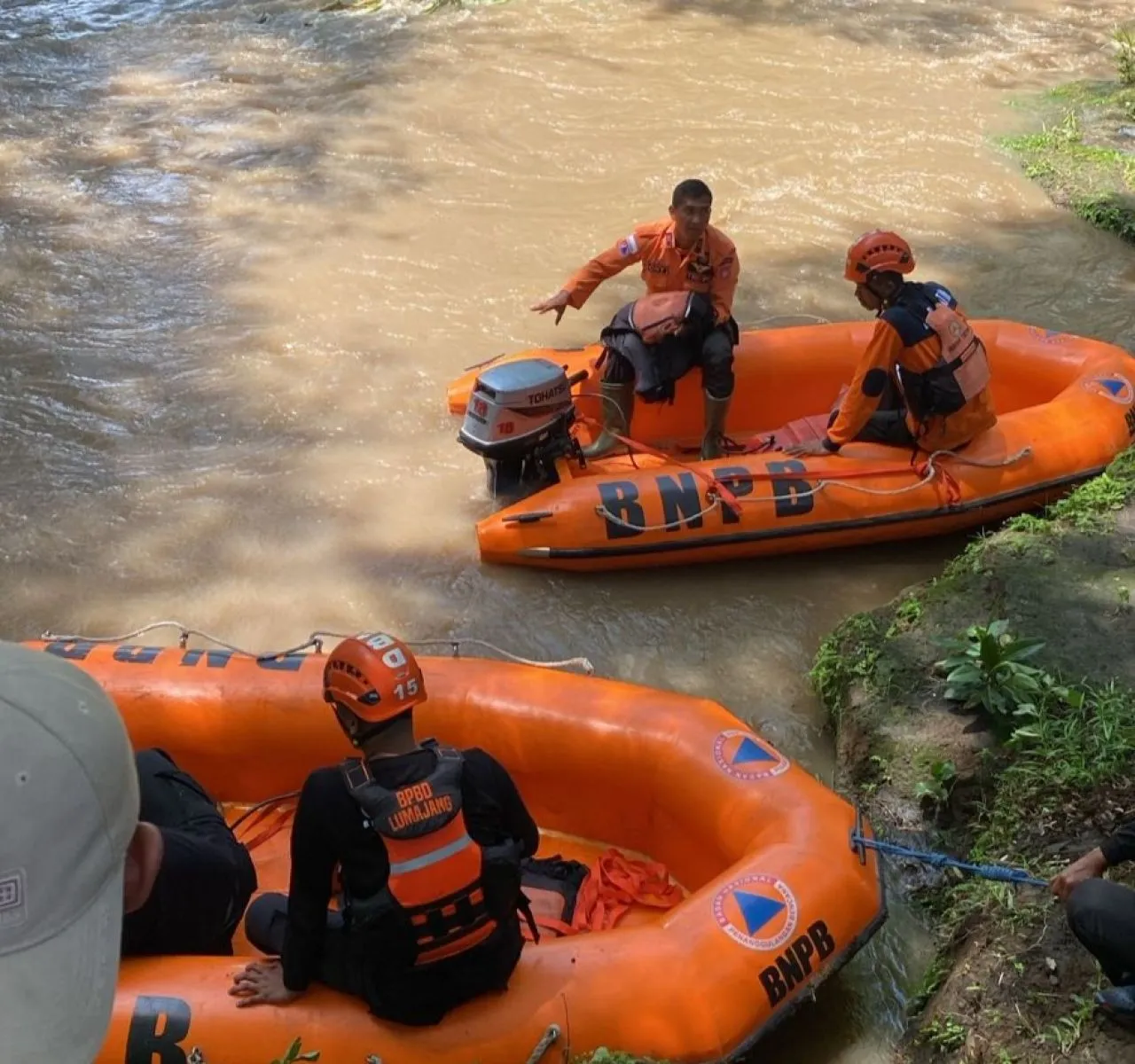Seorang Nenek Diduga Ceburkan Diri Ke Sungai Bondoyudo Lumajang