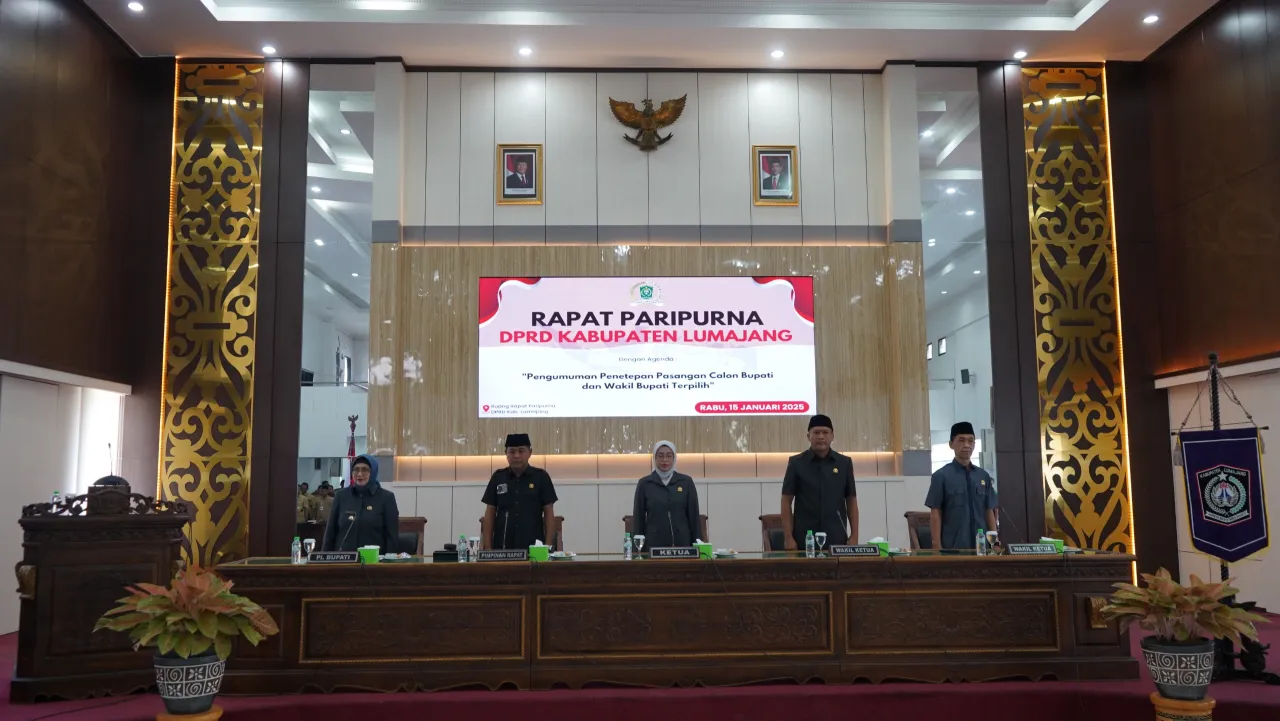 DPRD Lumajang Gelar Paripurna Umumkan Hasil Pemenang Pilkada Serentak 2024