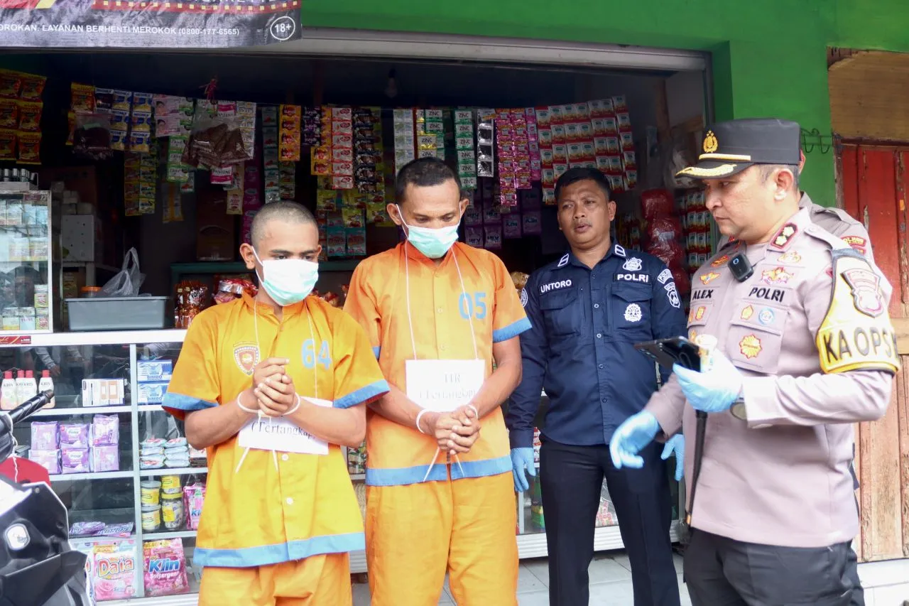 Dor,Polisi Tangkap 2 Tersangka Maling Sepeda Motor di Sukodono Lumajang