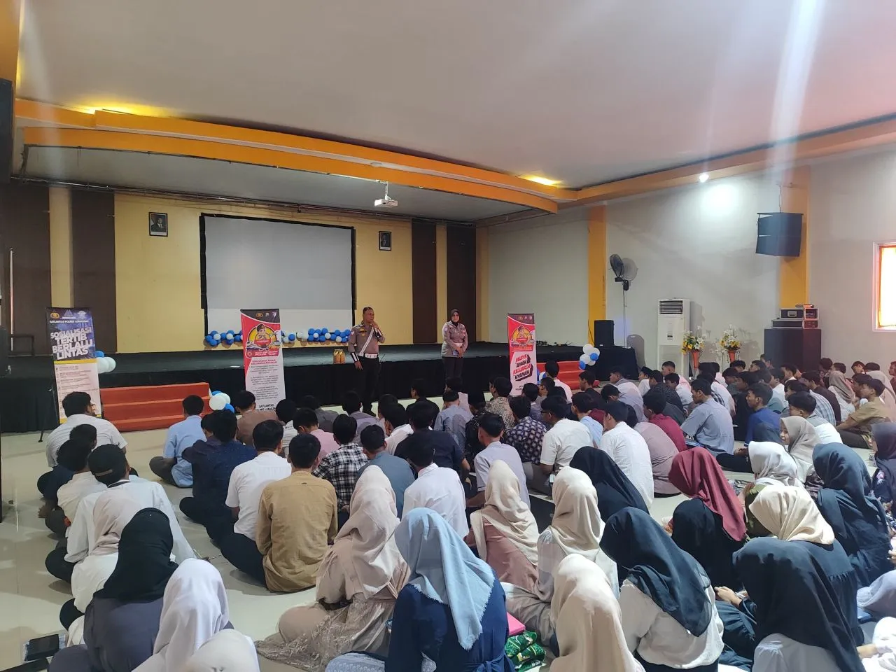 Satlantas Polres Lumajang Sosialisasikan Mudik Aman ke Sekolah