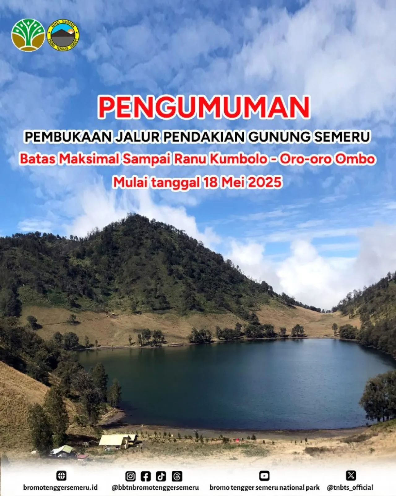 Gunung Semeru Kembali Dibuka! Saatnya Menyapa Kembali Ranu Kumbolo