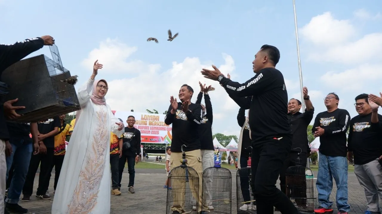 Lebih dari 500 Peserta Meriahkan Lomba Burung Berkicau Wakil Bupati Cup 2025 di Lumajang
