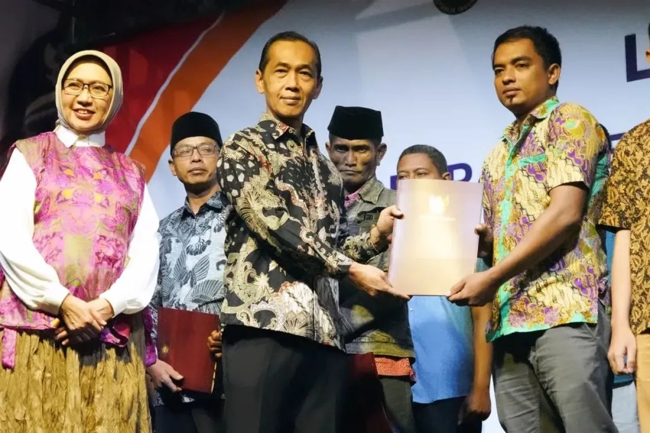 Wakil ketua DPRD Lumajang Hadiri Launching Koperasi Desa Merah Putih