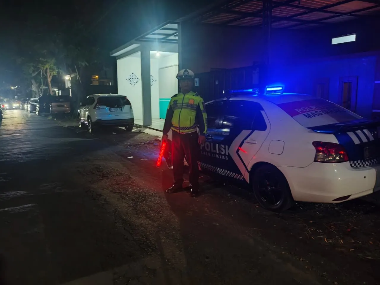 Cegah Gangguan Lalu Lintas, Satlantas Polres Lumajang Intensifkan Patroli Malam