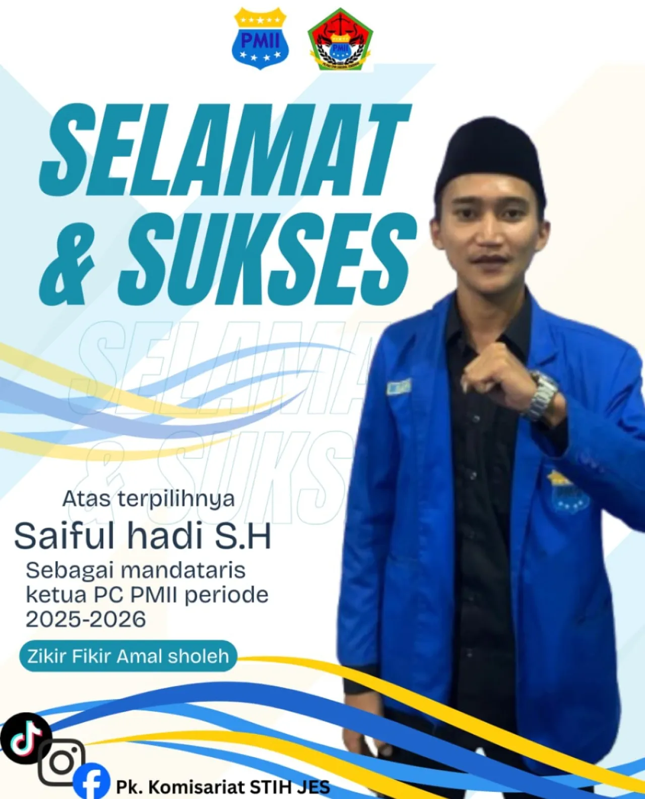 Saiful Hadi Terpilih Jadi Ketua PC PMII Lumajang 2025-2026