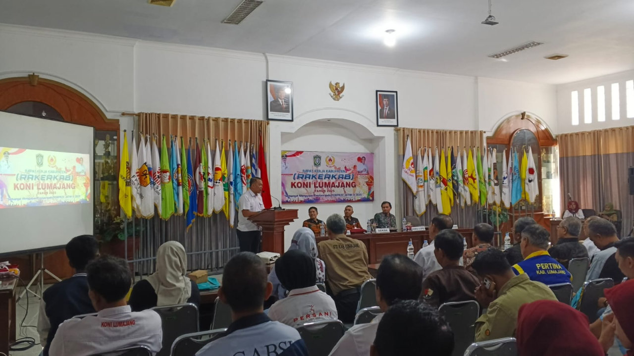 KONI Lumajang Gelar Rakerkab Usung Semangat Gapai Prestasi Poprov Jatim 2025
