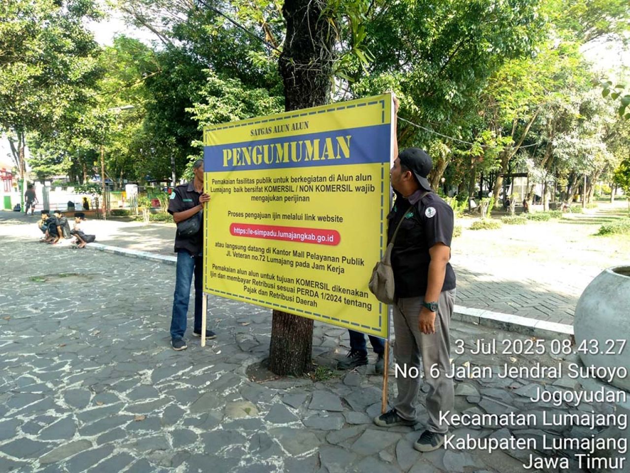 Pemanfaatan Alun-Alun Lumajang Wajib Izin, Pemkab Ingatkan Warga