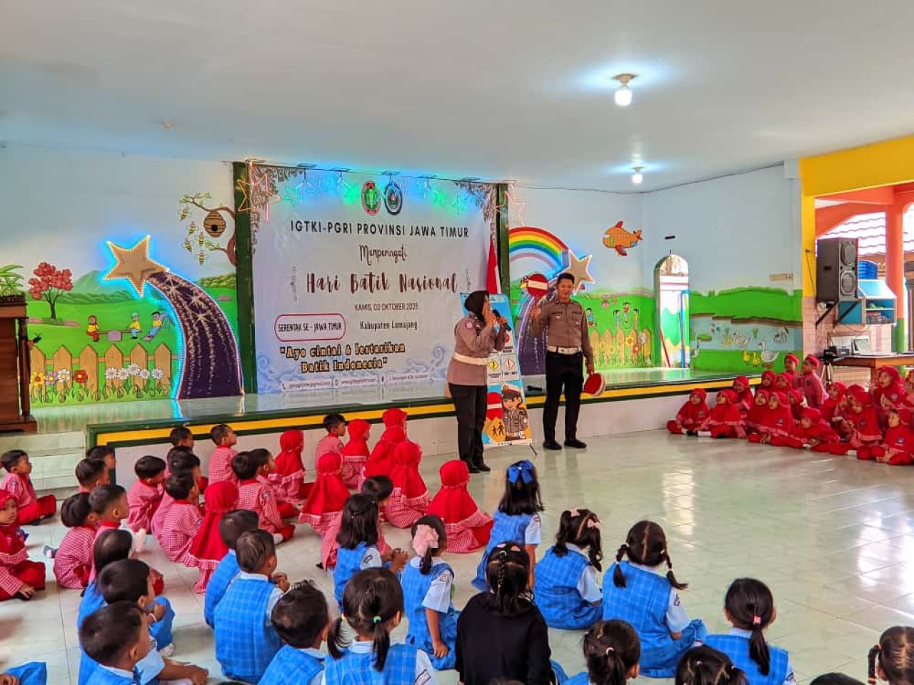 Polisi Ajak Anak TK Jadi Pelopor Keselamatan, Satlantas Lumajang Tanamkan Tertib Lalu Lintas