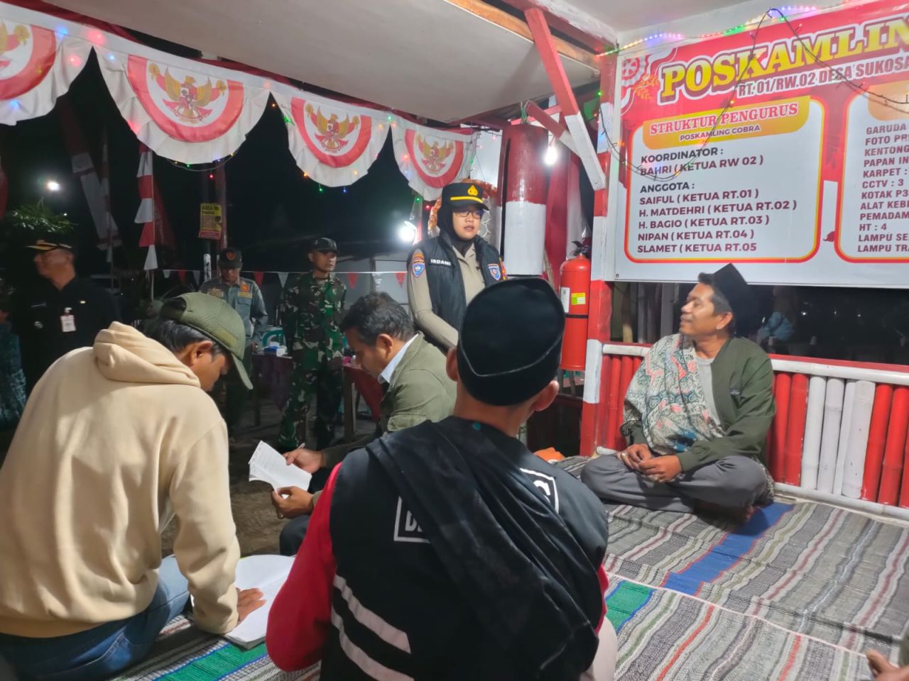 Satbinmas “Sidak” Pos Kamling di Sukosari, Warga Siaga Lewat Ronda Malam!