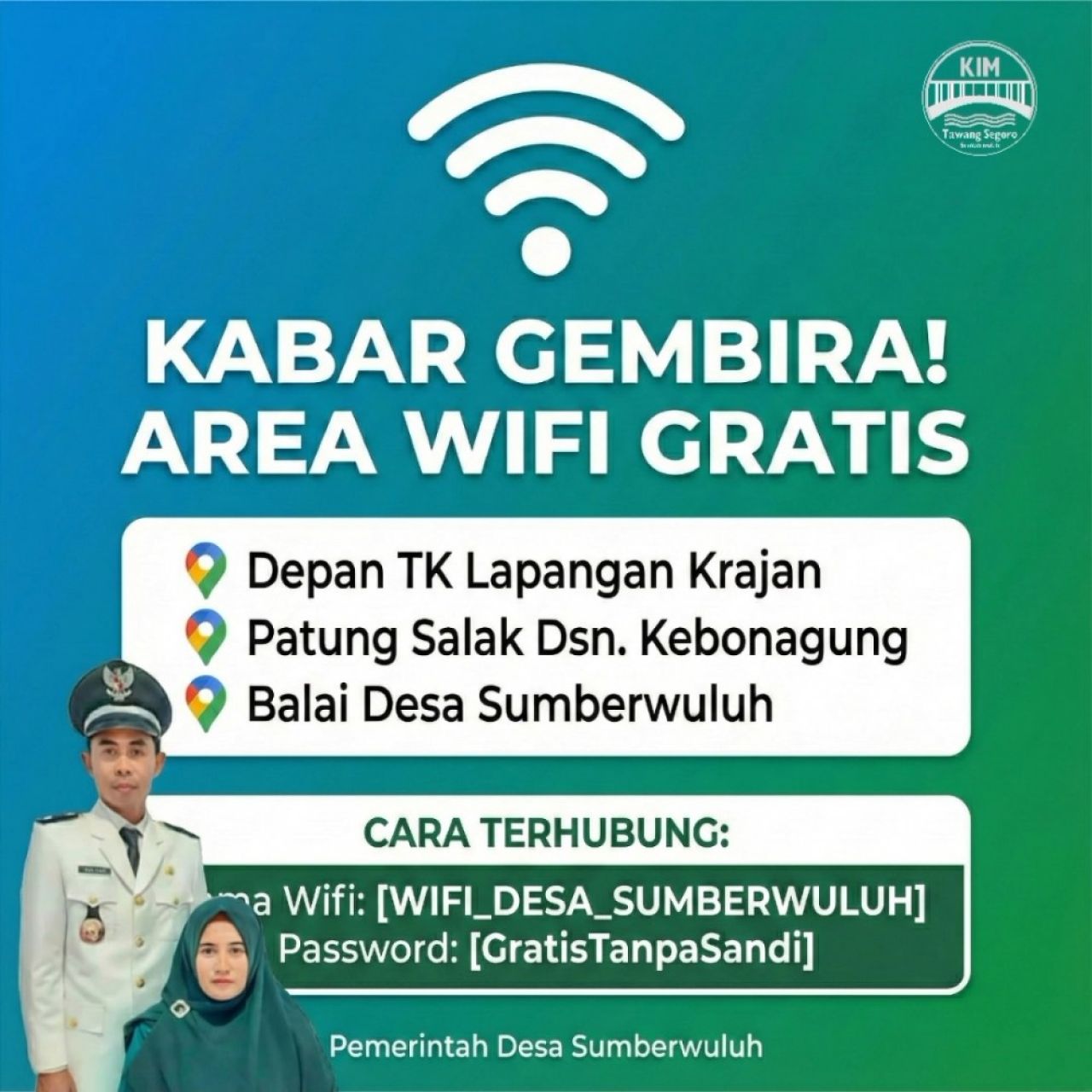 Desa Sumberwuluh Resmikan Tiga Titik WiFi Gratis, Dorong Akselerasi Digital Warga