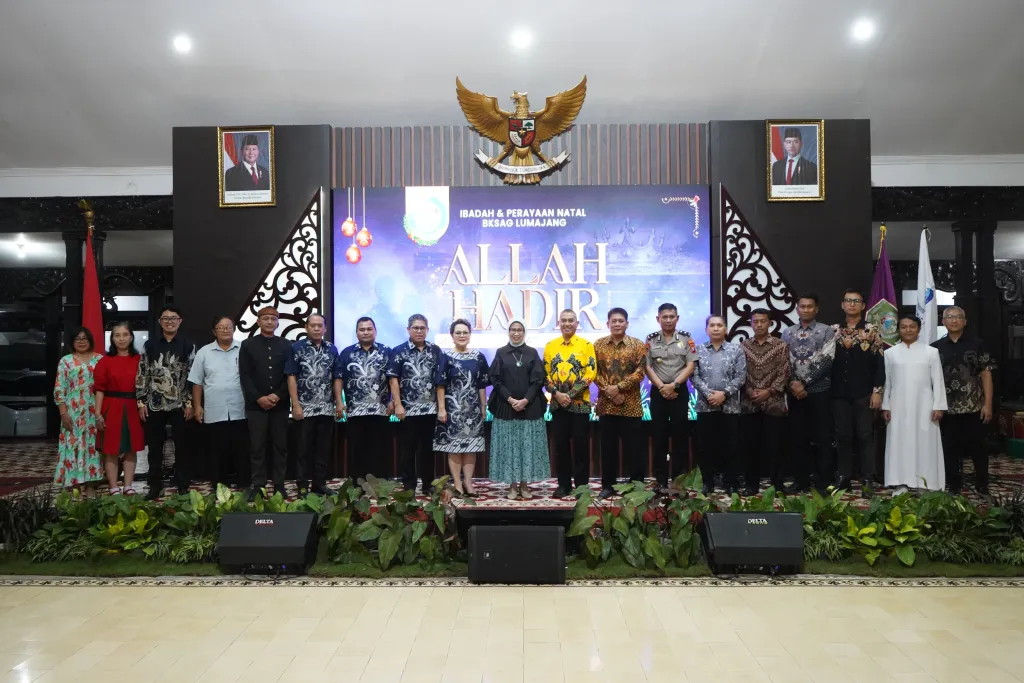 Polres Lumajang Hadiri Perayaan Natal BKSAG 2026, Tegaskan Komitmen Jaga Toleransi dan Keamanan