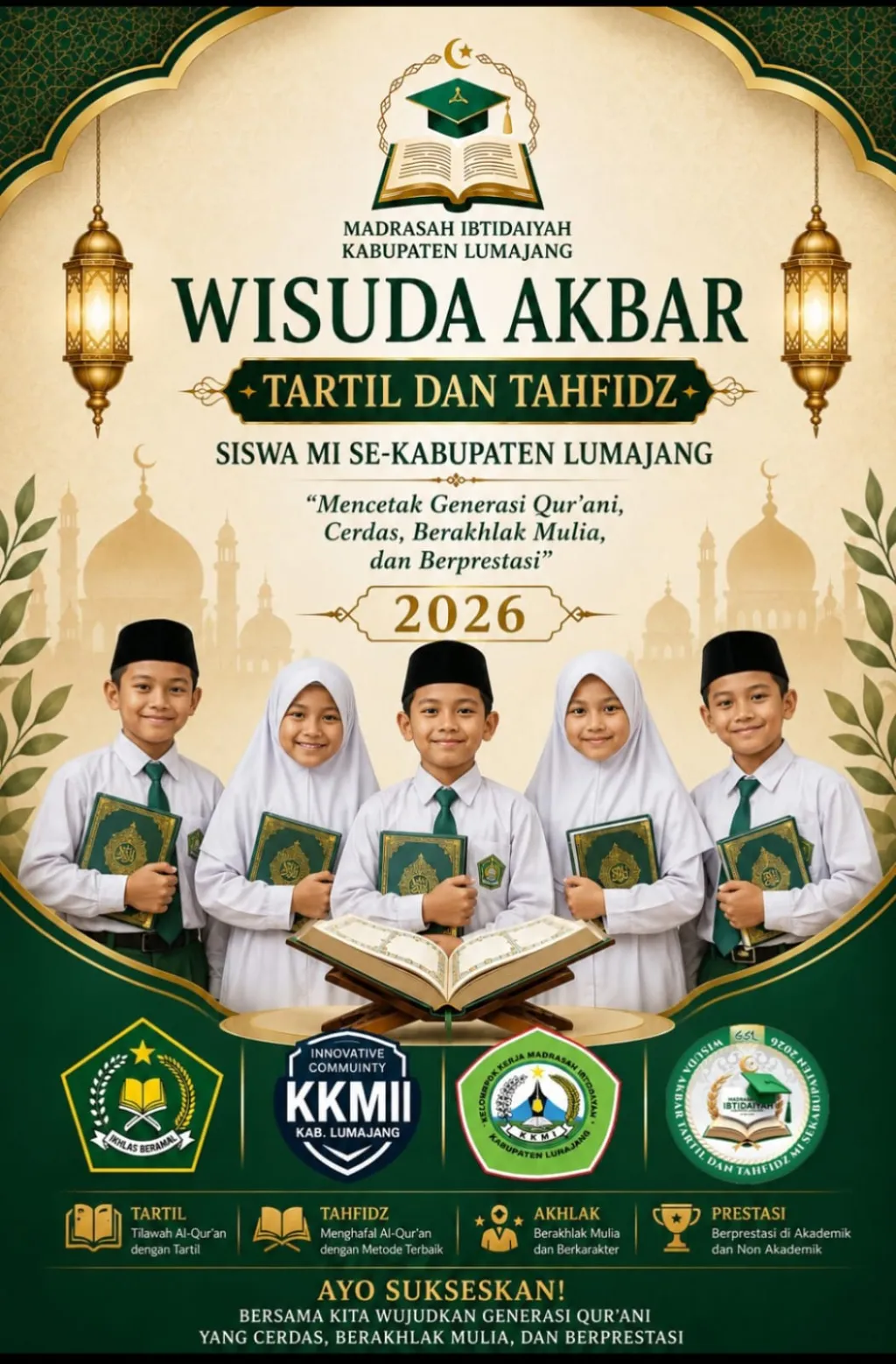 Wisuda Akbar Tartil dan Tahfidz MI Se-Lumajang Digelar 23 Mei 2026 di Stadion Semeru, Diikuti 4 Ribu Peserta