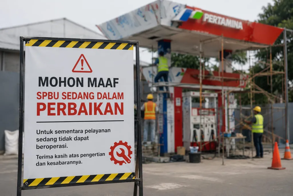 SPBU Pasirian Direhabilitasi, Warga Diimbau Gunakan SPBU Terdekat hingga Akhir Juni