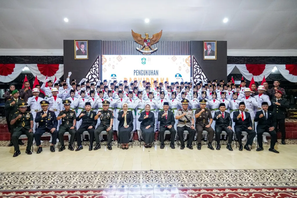 75 Pelajar Lumajang Dikukuhkan Jadi Paskibraka 2026, Siap Kibarkan Merah Putih di HUT ke-81 RI