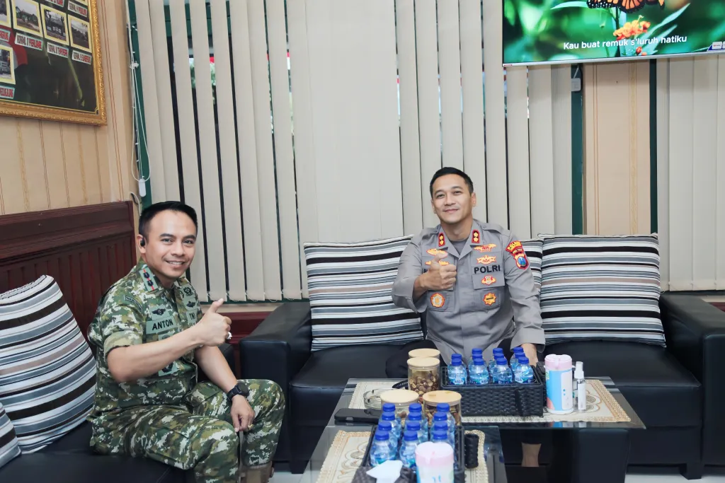 Kapolres Lumajang Sambangi Kodim 0821, Perkuat Sinergitas TNI-Polri