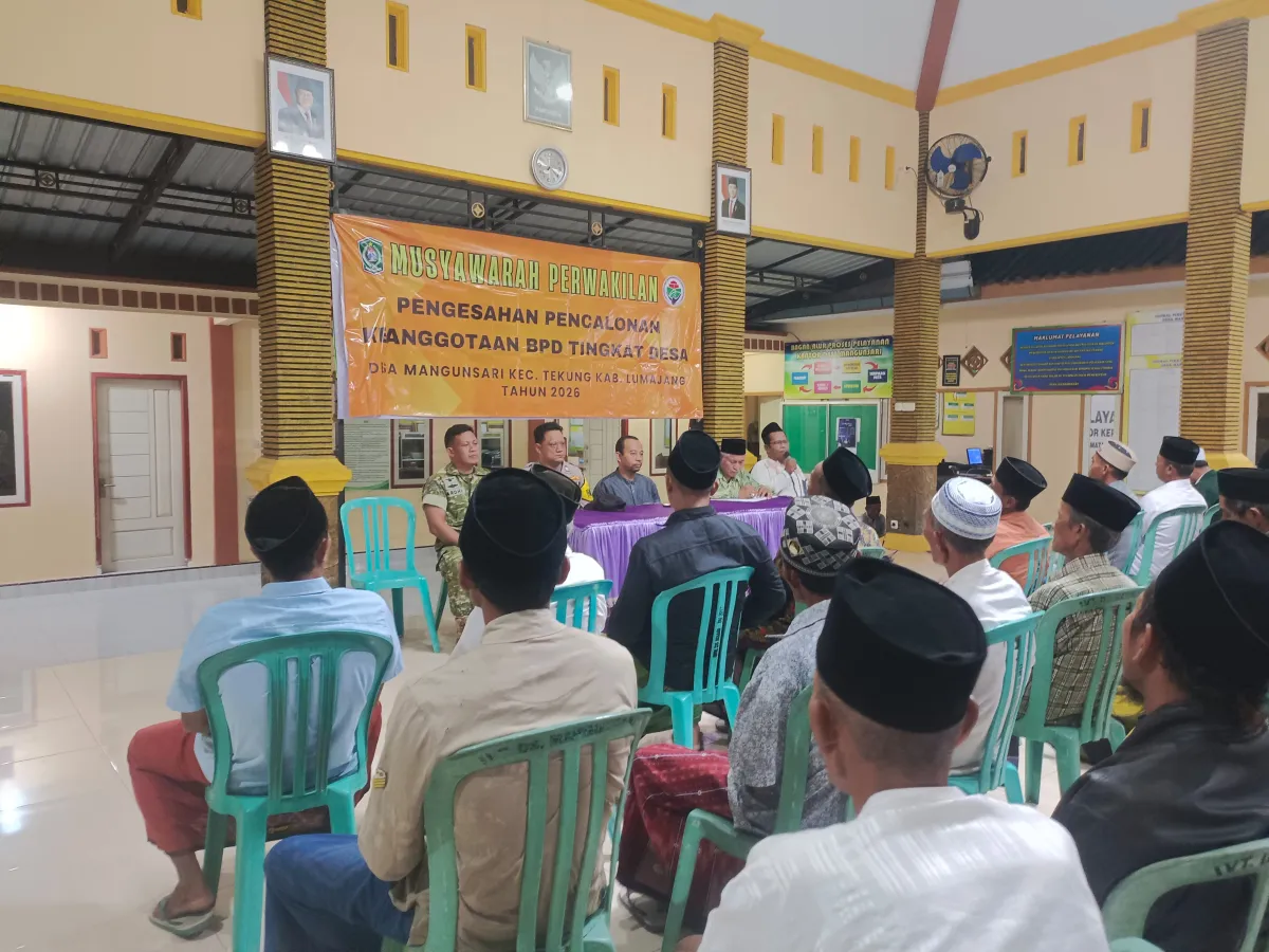 BPD Terpilih Mangunsari Periode 2026–2034 Ditetapkan, Polisi Ajak Warga Jaga Kerukunan
