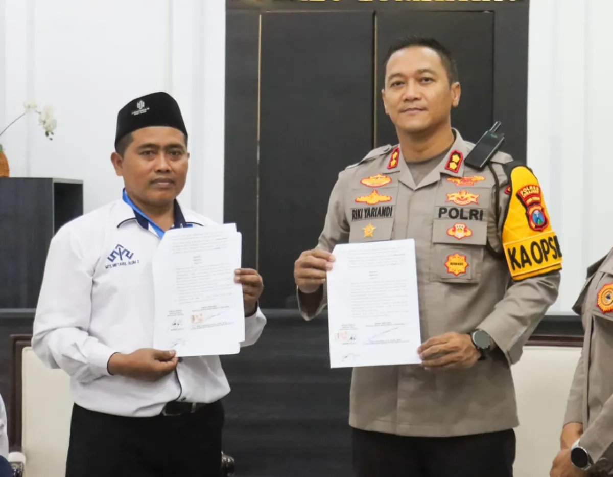 Tekan Potensi Pelanggaran Hukum di Kalangan Pelajar, Polres Lumajang Gandeng MTs Miftahul Ulum 2