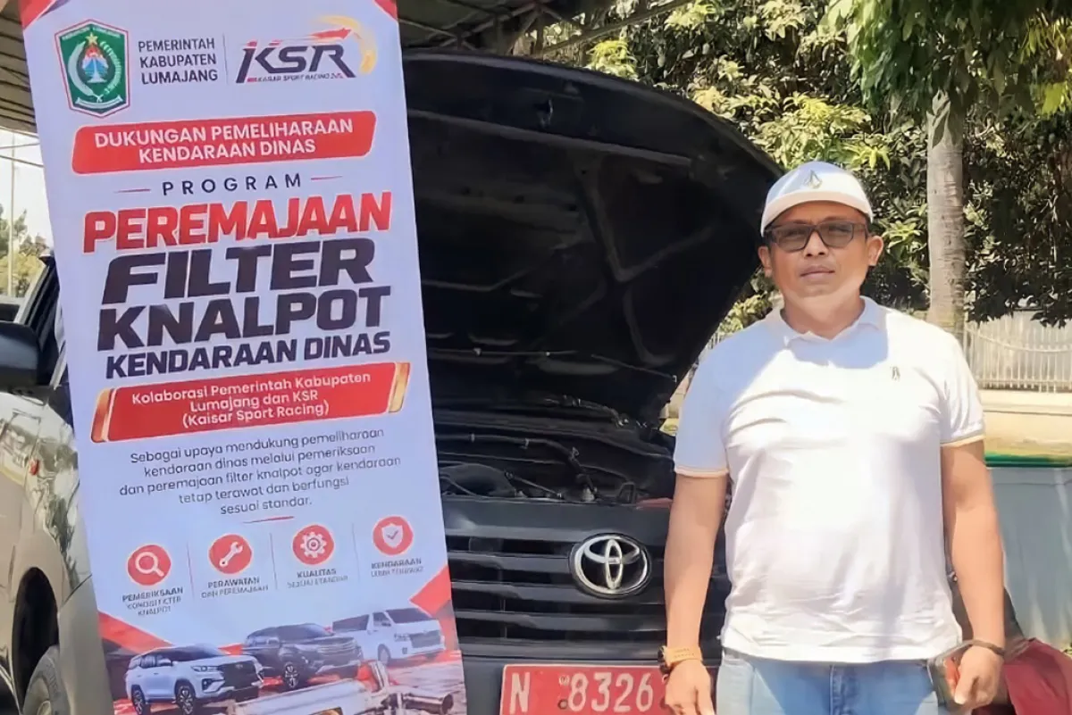 100 Mobil Dinas Pemkab Lumajang Dapat Peremajaan Filter Knalpot Gratis