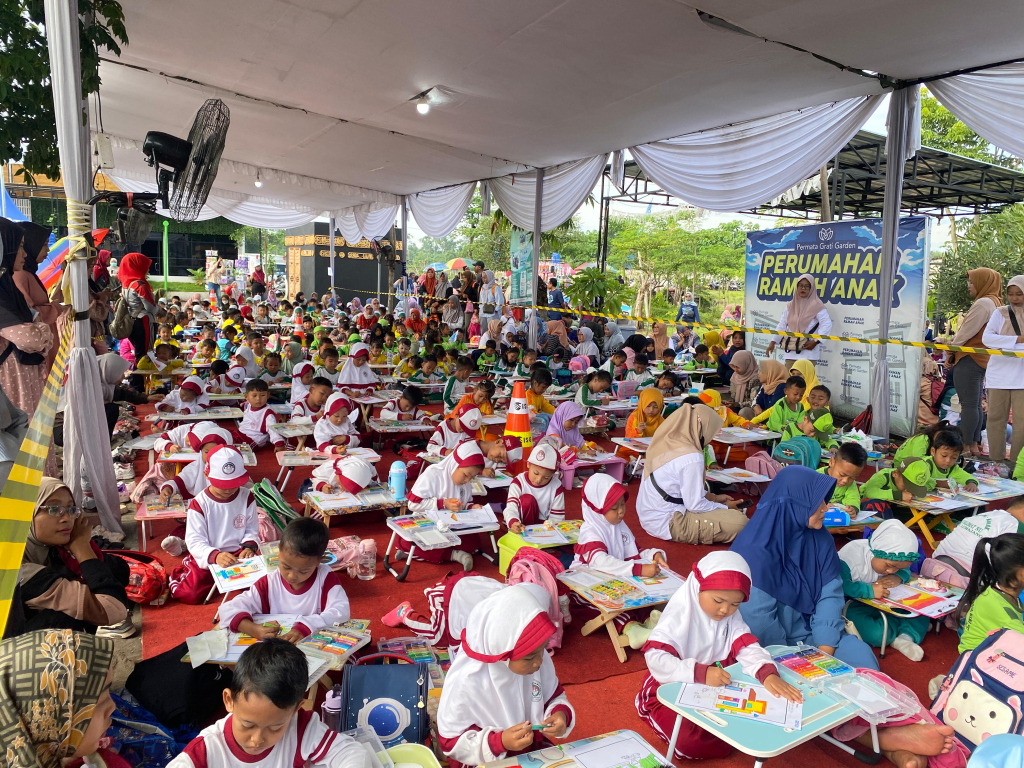 Permatabirufest 2026 Semarak, Ratusan Anak TK/RA Lumajang Ikuti Lomba Mewarnai dan Menyanyi