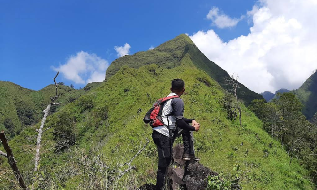 Wisata Puncak gunung piramid yang sering dikunjungi banyak wisatawan untuk mendaki ringan, menikmati keindahan alam Bondowoso dari ketinggian, berburu foto alam (Gmap/irfan prayoga)