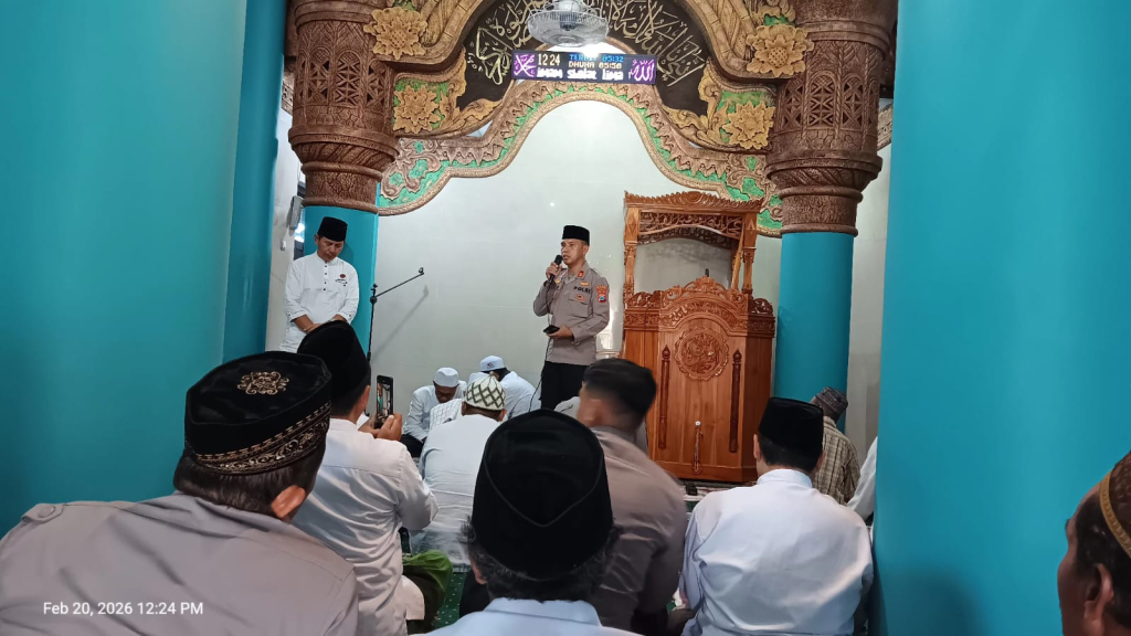 Kapolsek Kota Lumajang saat safari Ramadhan