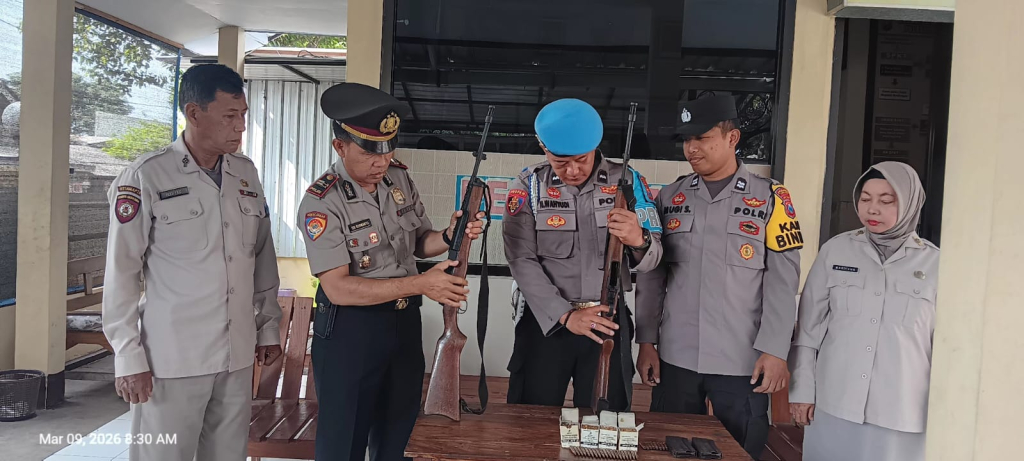 Amunisi Polisi Dicek, Kapolsek Lumajang Kota Pastikan Inventaris Aman