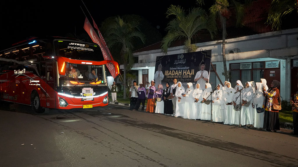 Suasana pemberangkatan jamaah haji (Doc: Kominfo Lmj)