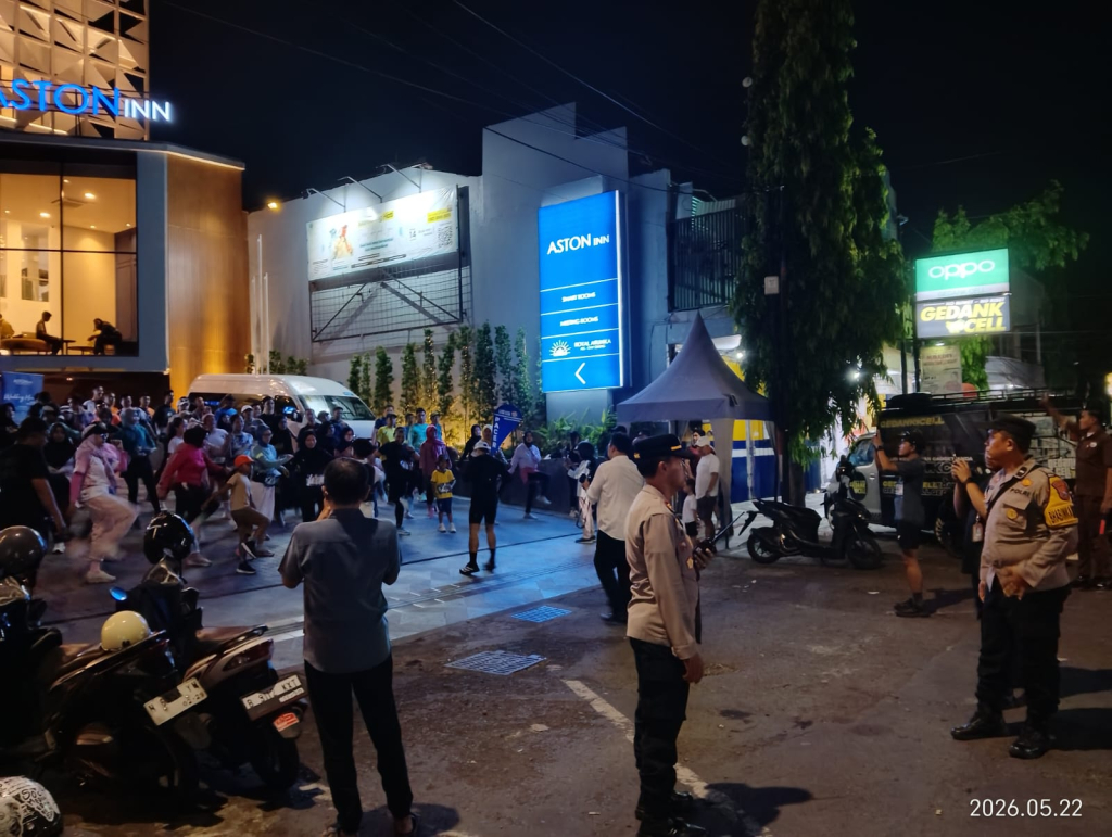 Polsek Kota ketika melakukan pengamanan kegiatan