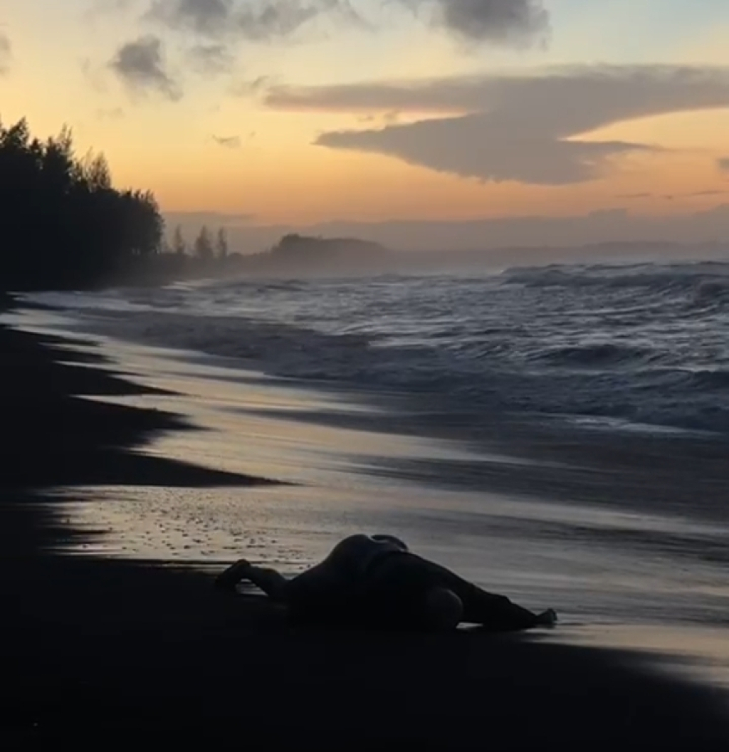 Hasil tangkapan layar penemuan mayat di Pantai Dampar