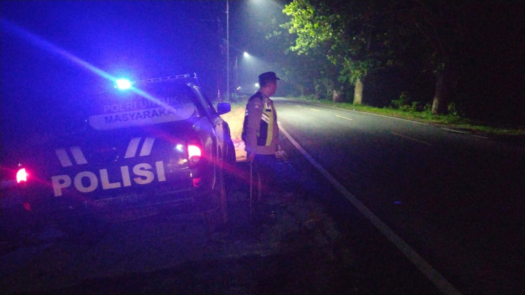 Anggota ketika melakukan patroli ditempat yang sepi