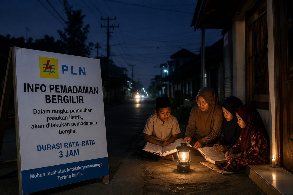 Ilustrasi ketika padam