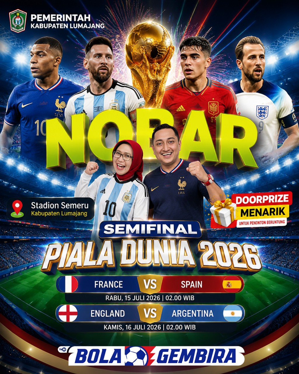 Flayer Nobar yang diadakan Pemkab Lumajang