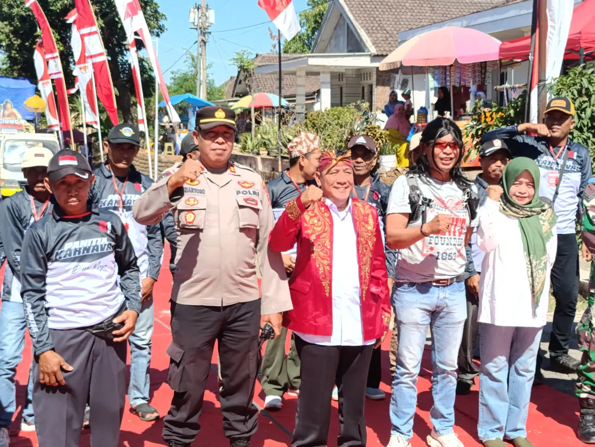 26 Peserta Meriahkan Karnaval HUT ke-81 RI di Mojo, Polisi Kawal Jalur hingga Usai