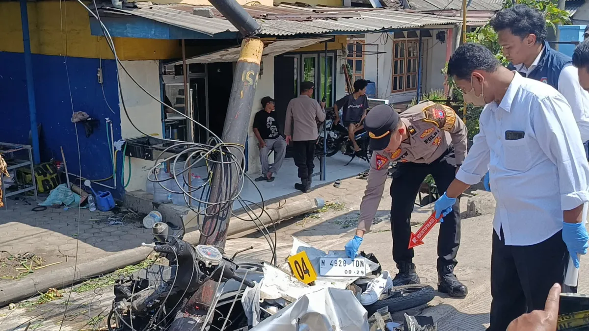 Diduga Curanmor di Ranuyoso Lumajang Berujung Maut, Dikejar Suami Korban hingga Tabrak Rumah