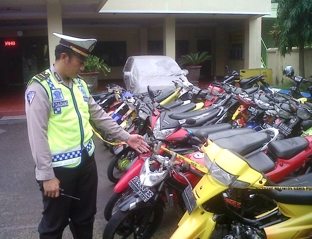 Malam Tahun Baru, Puluhan Motor Terjaring Razia