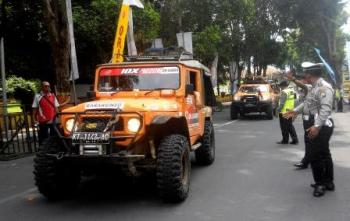 Offroader Handal IOX-JOLI Disambut Bupati Lumajang, Disuguhi Kesenian Khas