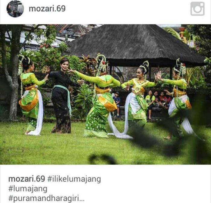 Di Pura Mandara Giri Semeru, Soraya Haque Jadi Bidikan Kamera Fotografer Lumajang