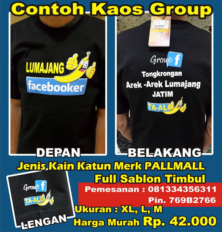 Mantap!!! Grup Tongkrongan Arek-Arek Lumajang Bikin Kaos