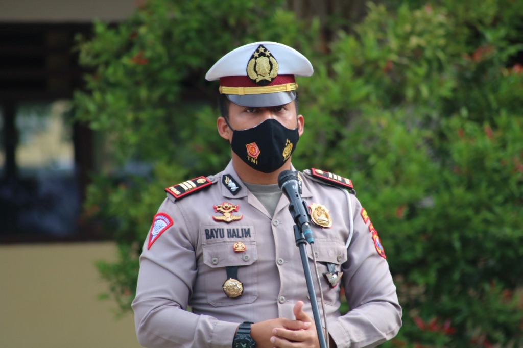 Satlantas Polres Lumajang Jelang Nataru Gelar Operasi Lilin 2021