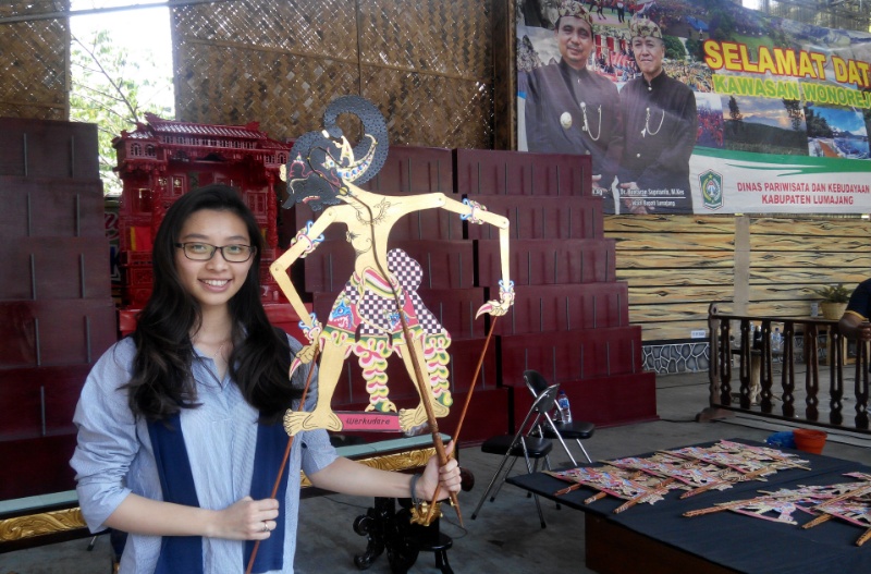 Wayang kardus di pameran bersama Museum Daerah Lumajang